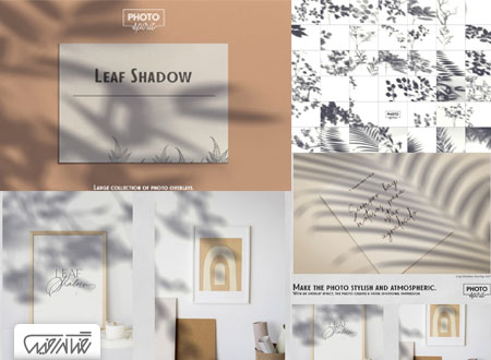 مجموعه تصاویر پوششی سایه برگ - Leaf Shadow Overlays 